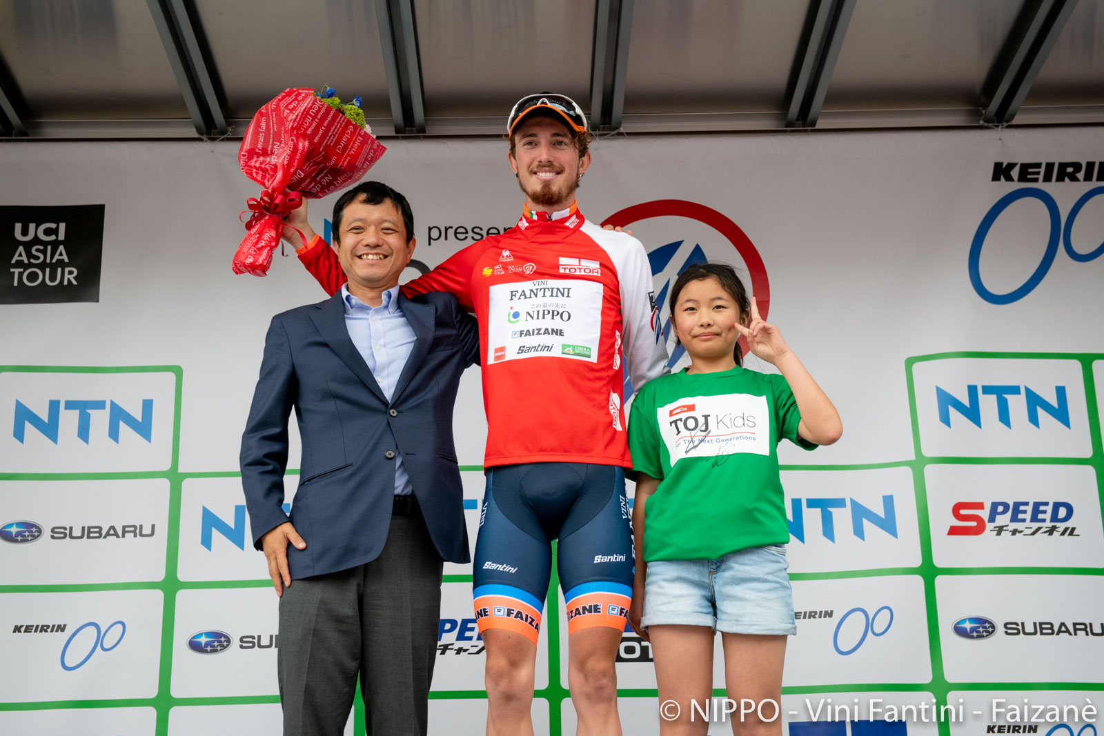 Filippo Zaccanti leader degli scalatori dopo la seconda tappa del Tour of Japan