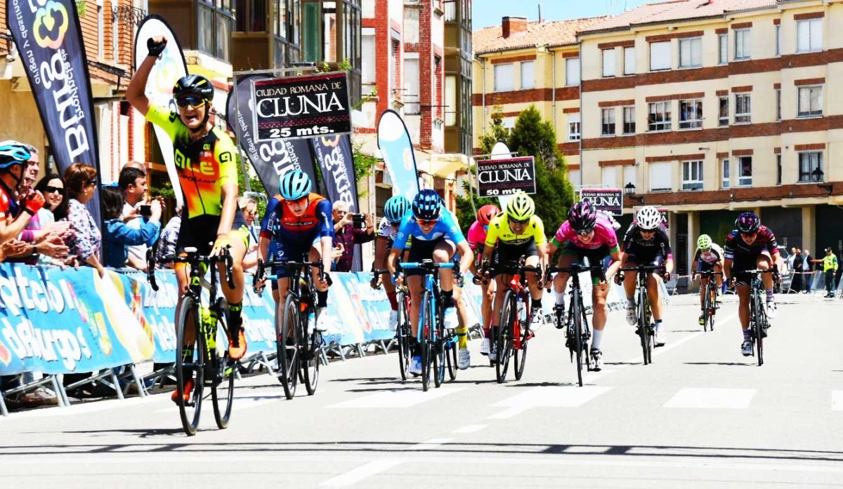 L'arrivo della prima tappa della Vuelta a Burgos Femenina