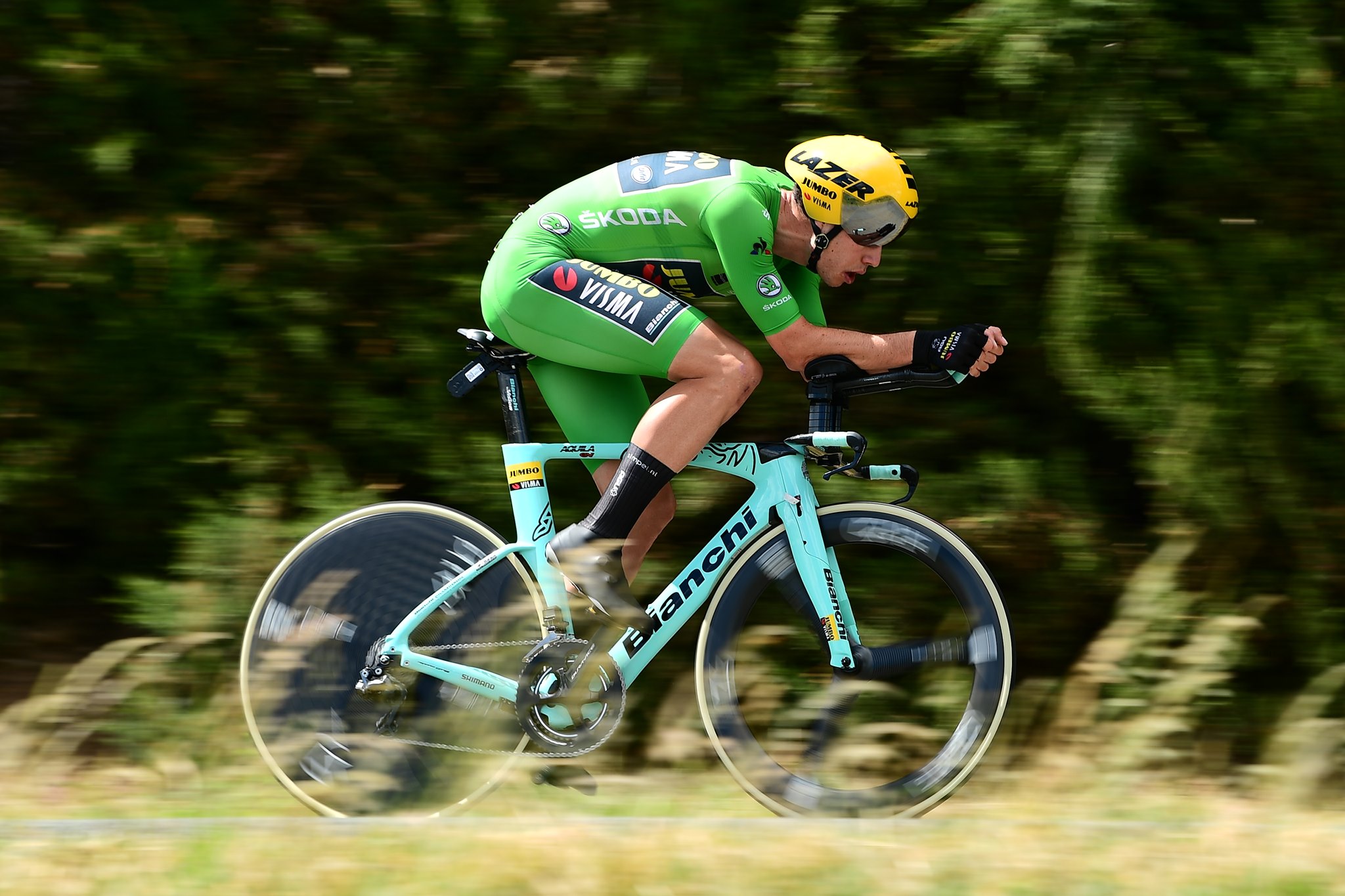 Wout Van Aert vince la quarta tappa a cronometro del Criterium du Dauphine (foto A.S.O. / A.Broadway)