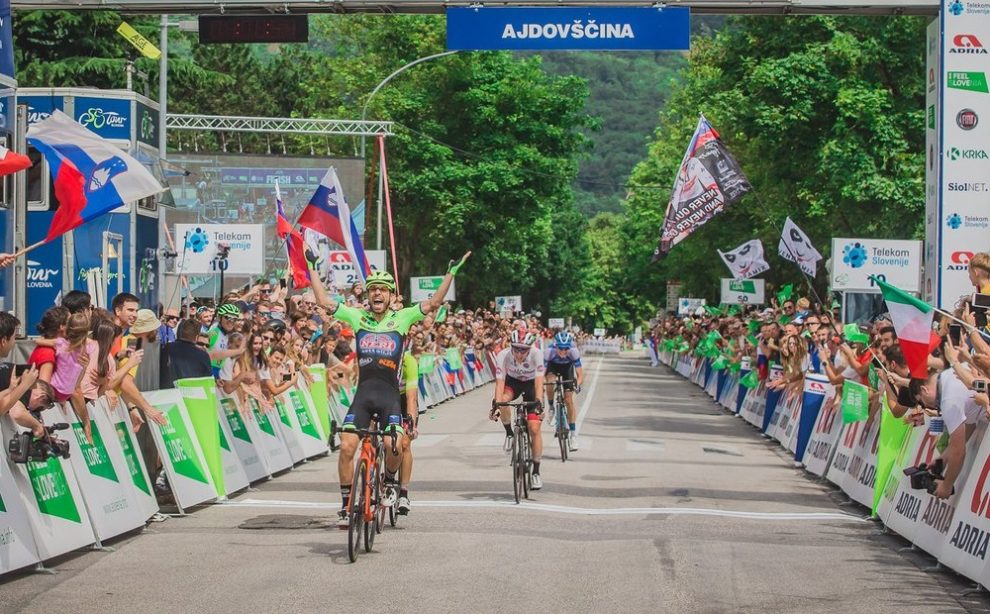Giovanni Visconti vince la quarta tappa del Tour of Slovenia