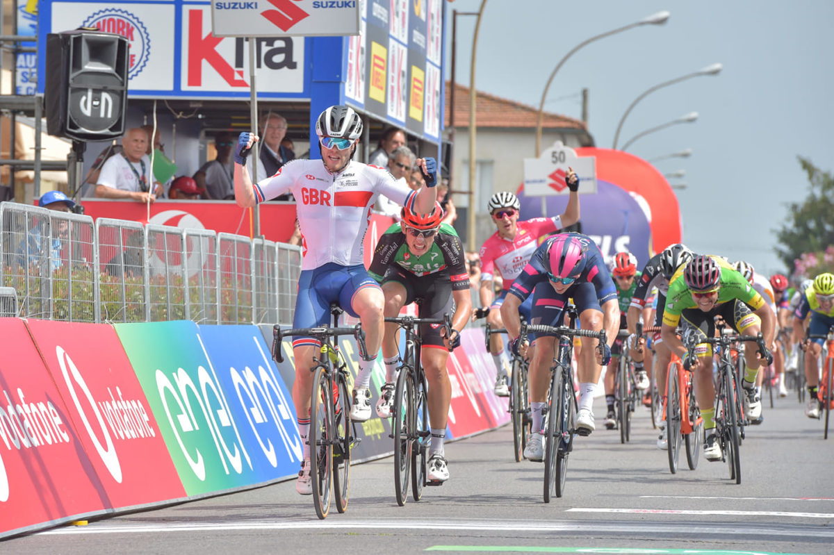 Matthew Walls vince la seconda tappa del Giro d'Italia U23 2019 (foto Isolapress)
