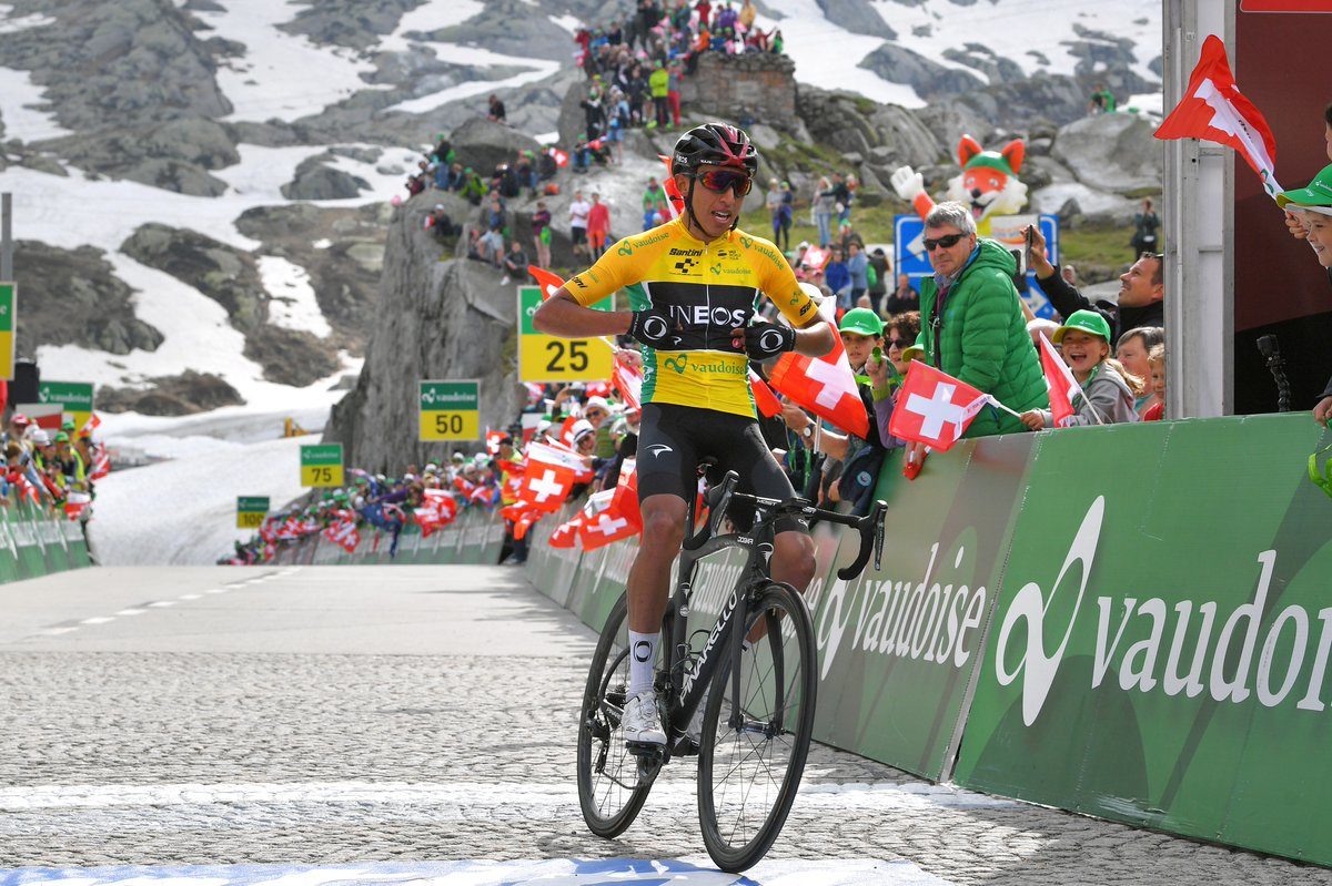Egan Bernal vince la settima tappa del Tour de Suisse