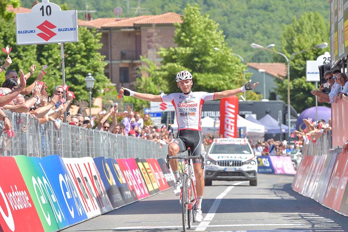 Fabio Mazzucco vince la terza tappa del Giro d'Italia U23 (foto Isolapress)