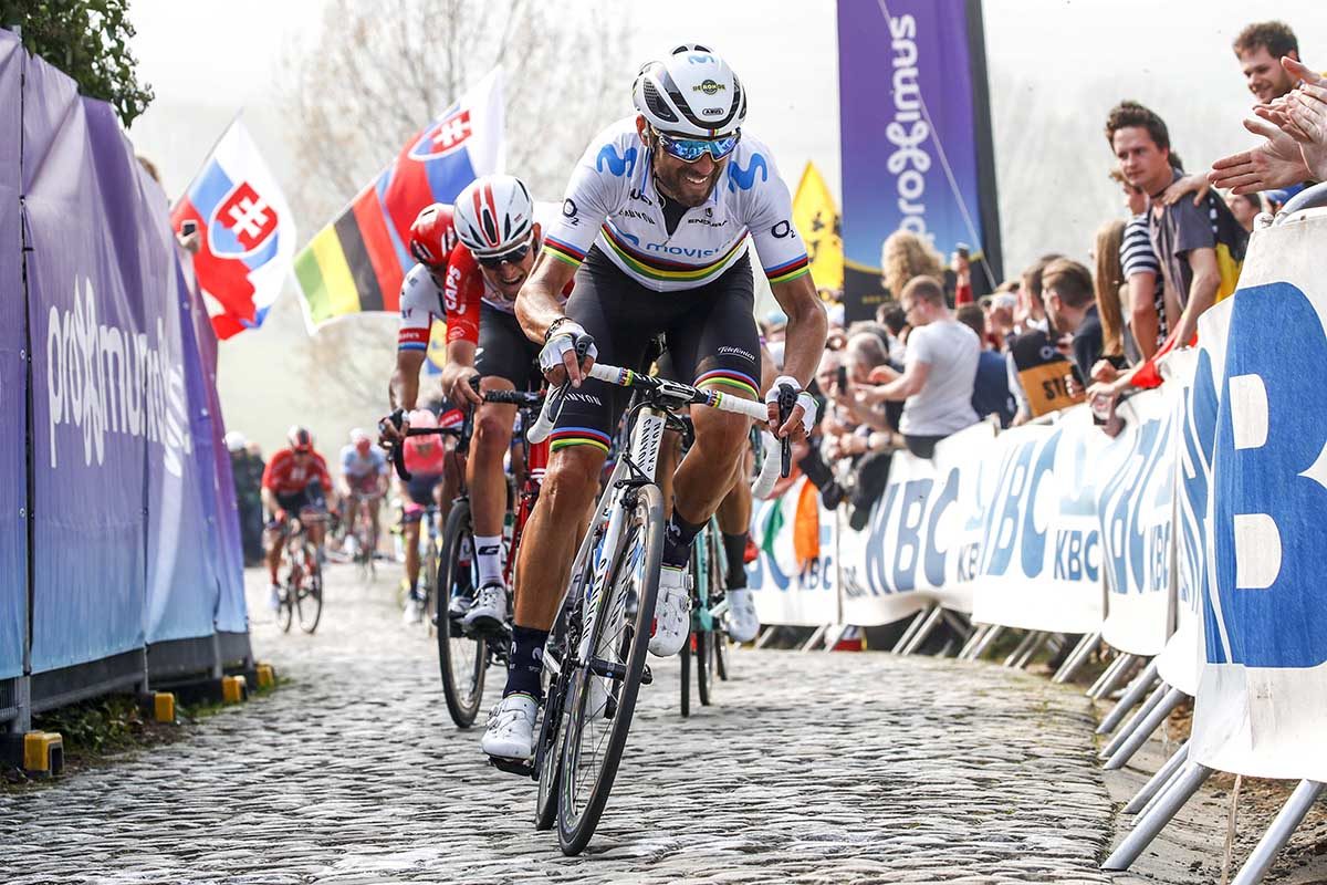Ronde van Vlaanderen 2019 - Tour des Flandres - Giro delle Fiandre - 103 th Edition - Antwerp - Oudenaarde 270 km - 07/04/2019 - Alejandro Valverde (ESP - Movistar Team) - photo Luca Bettini/BettiniPhoto©2019