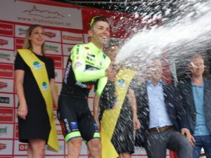 Giovanni Visconti vincitore della quarta tappa del Giro d'Austria