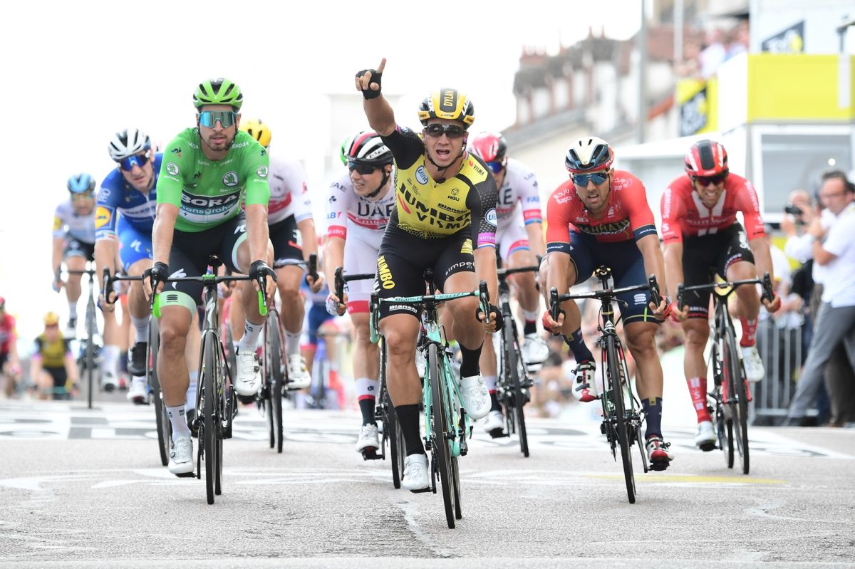 Dylan Groenewegen vince la settima tappa del Tour de France (foto ASO)
