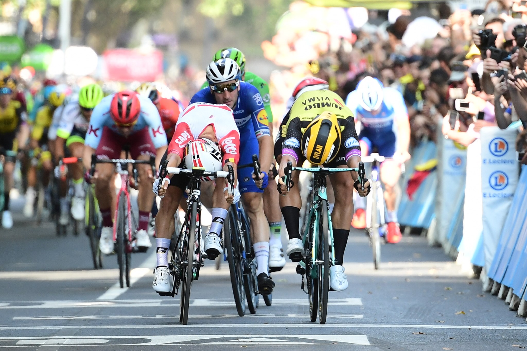 Caleb Ewan vince l'undicesima tappa del Tour de France (foto ASO)
