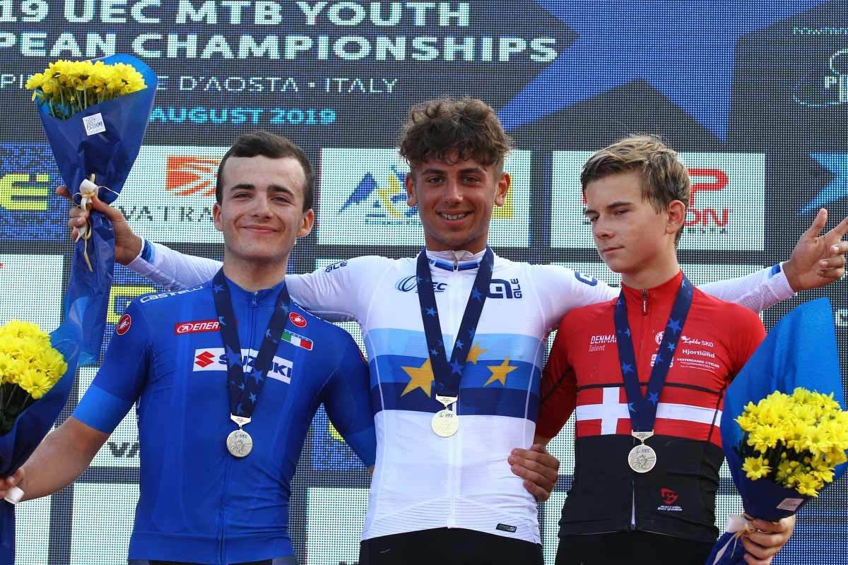 Campionati Europei Giovanili XCO Pila 2019, podio uomini U15