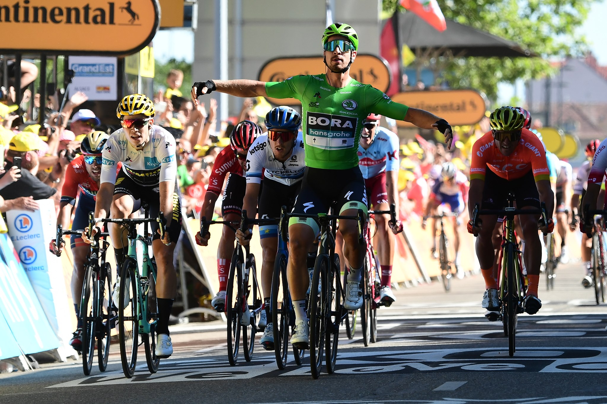Peter Sagan vince la quinta tappa del Tour de France (foto A.S.O. / Alex Brodway)