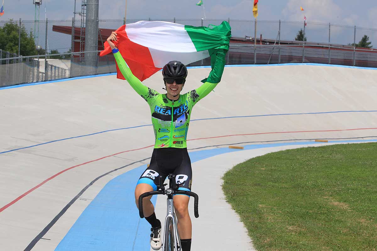 Carlotta Cipressi vince il Campionato Italiano Inseguimento individuale Donne Allieve (foto Fabiano Ghilardi)