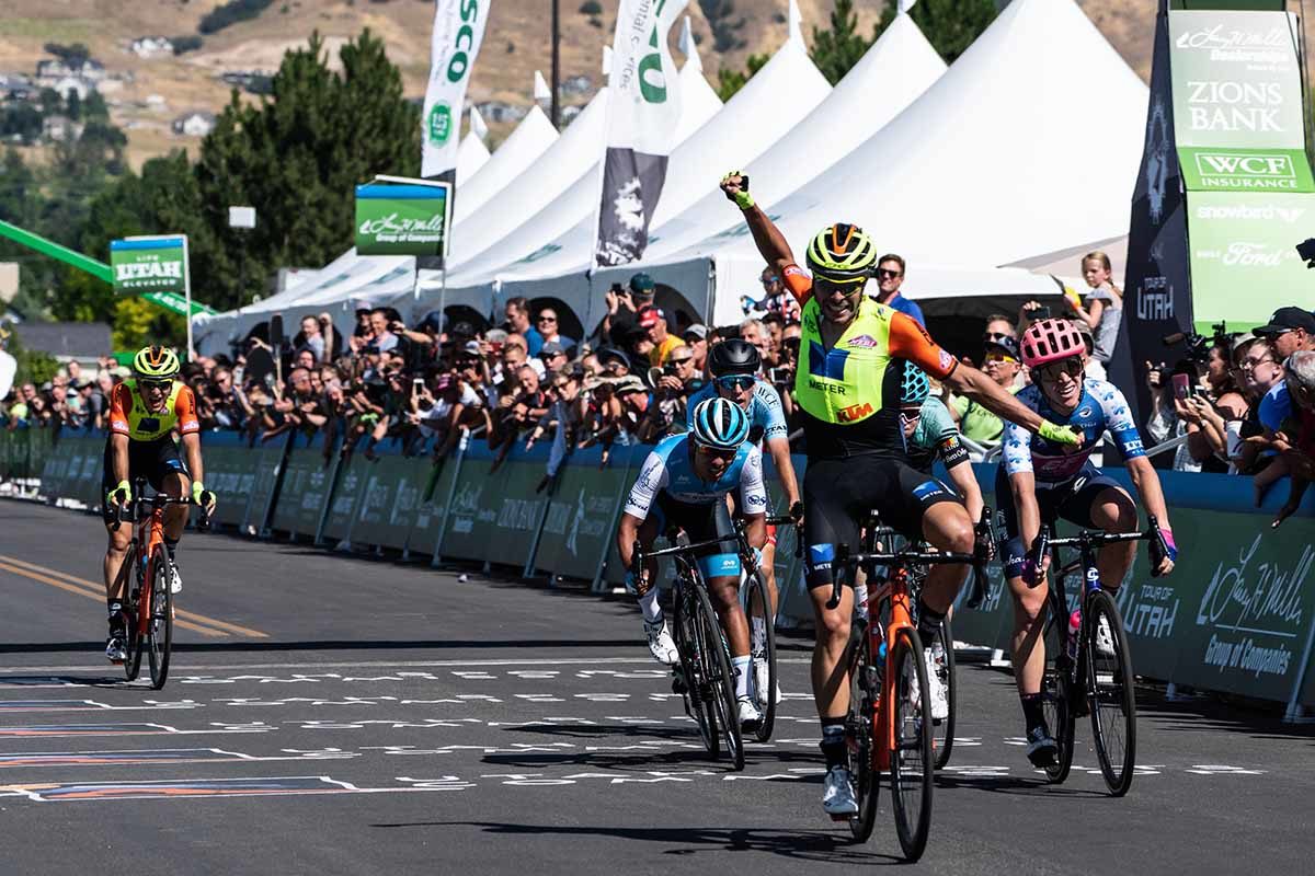 Umberto Marengo vince la prima tappa del Tour of Utah ( foto Jonathan Campbell / Meter Group)