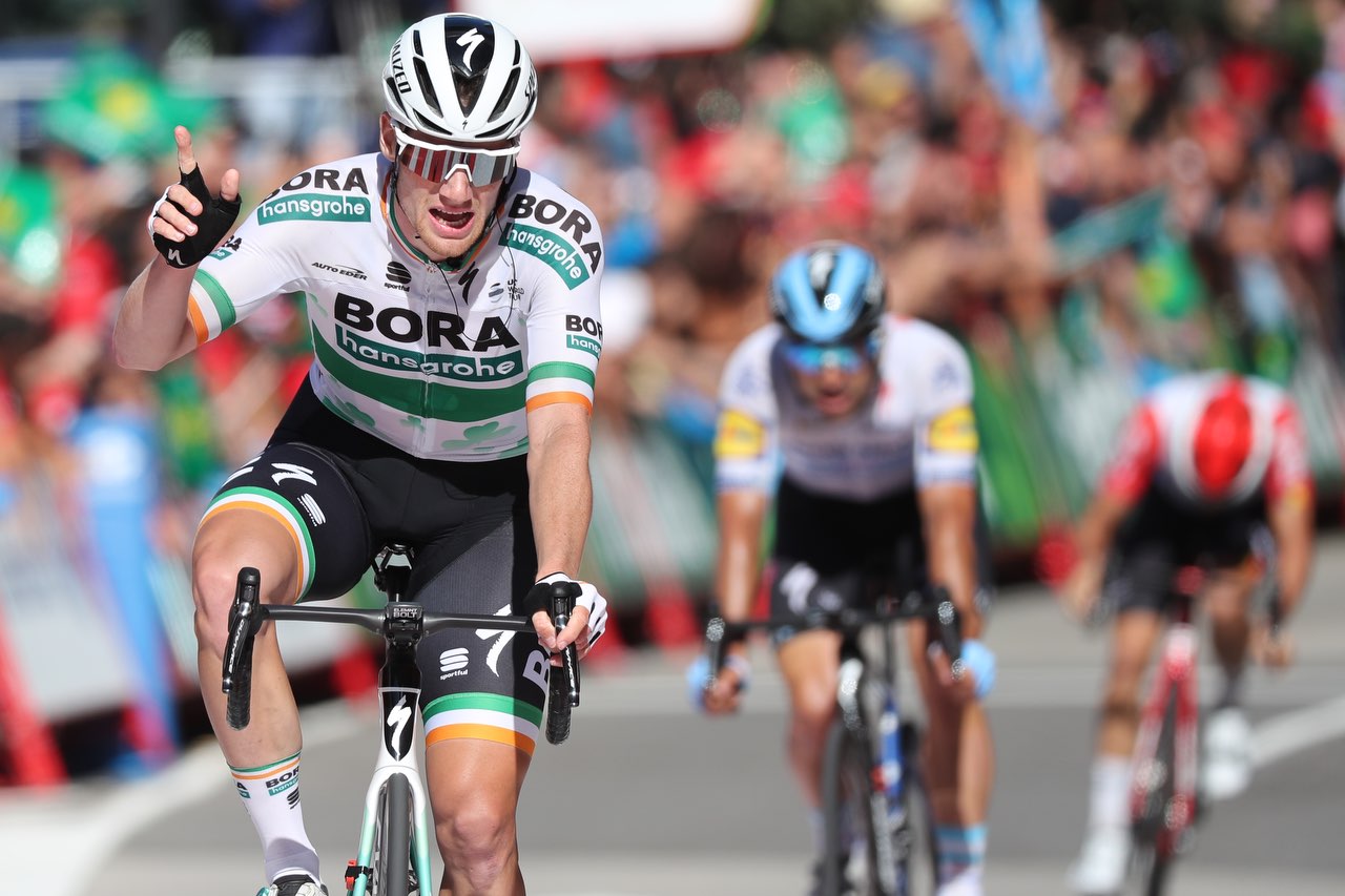 Sam Bennett vince la quattordicesima tappa della Vuelta a Espana (foto Unipublic / Photogomez Sport)