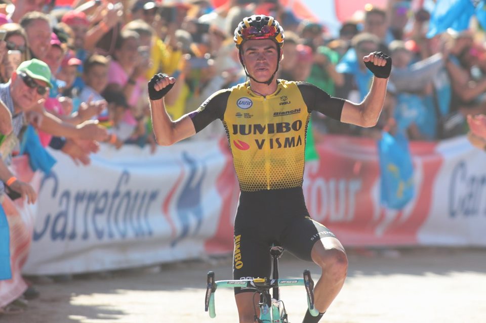 Sepp Kuss vince la tappa 15 della Vuelta a Espana 2019 (foto Unipublic / Photogomez Sport)