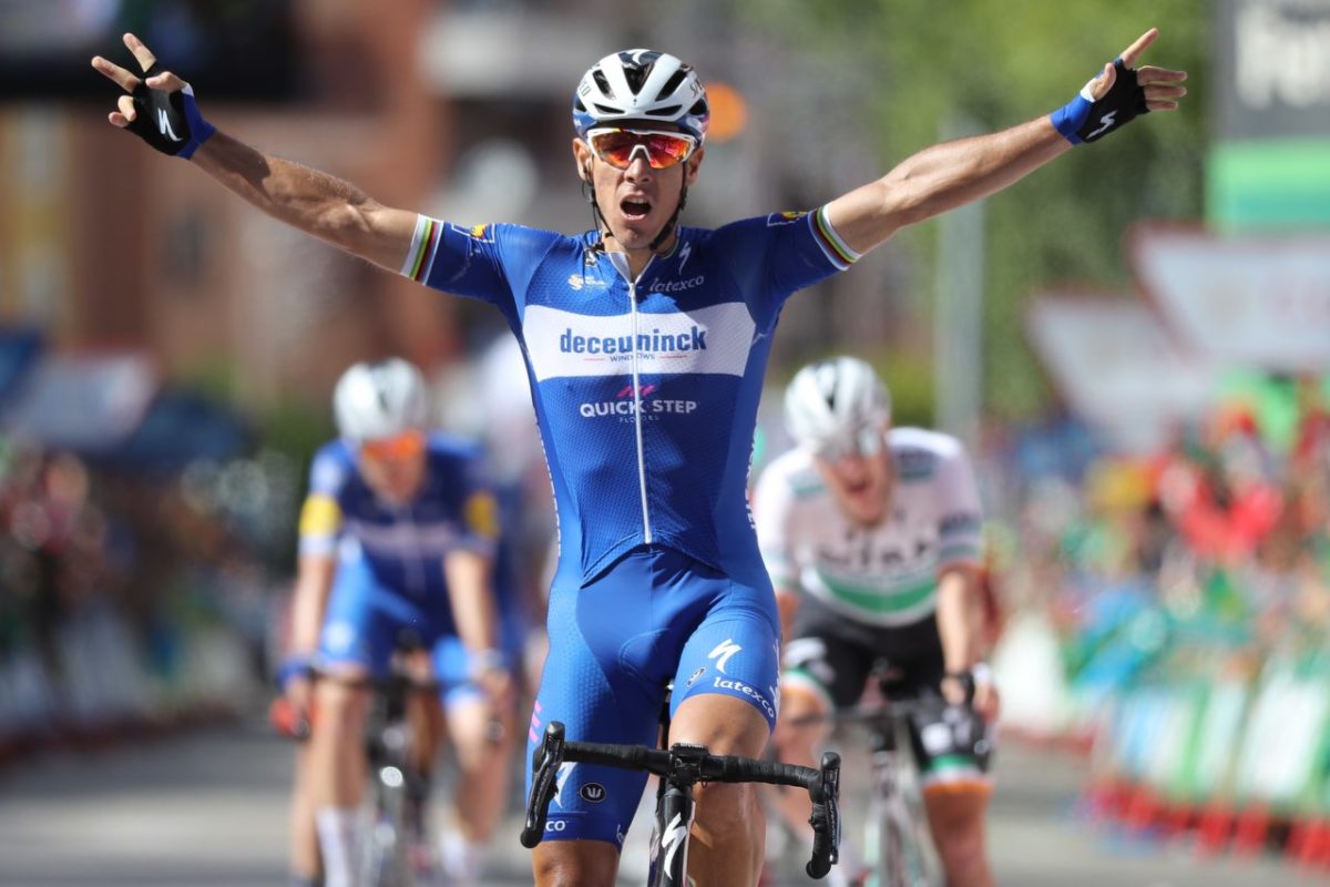 Philippe Gilbert vince la diciassettesima tappa della Vuelta a Espana (foto Unipublic / Photogomez Sport)