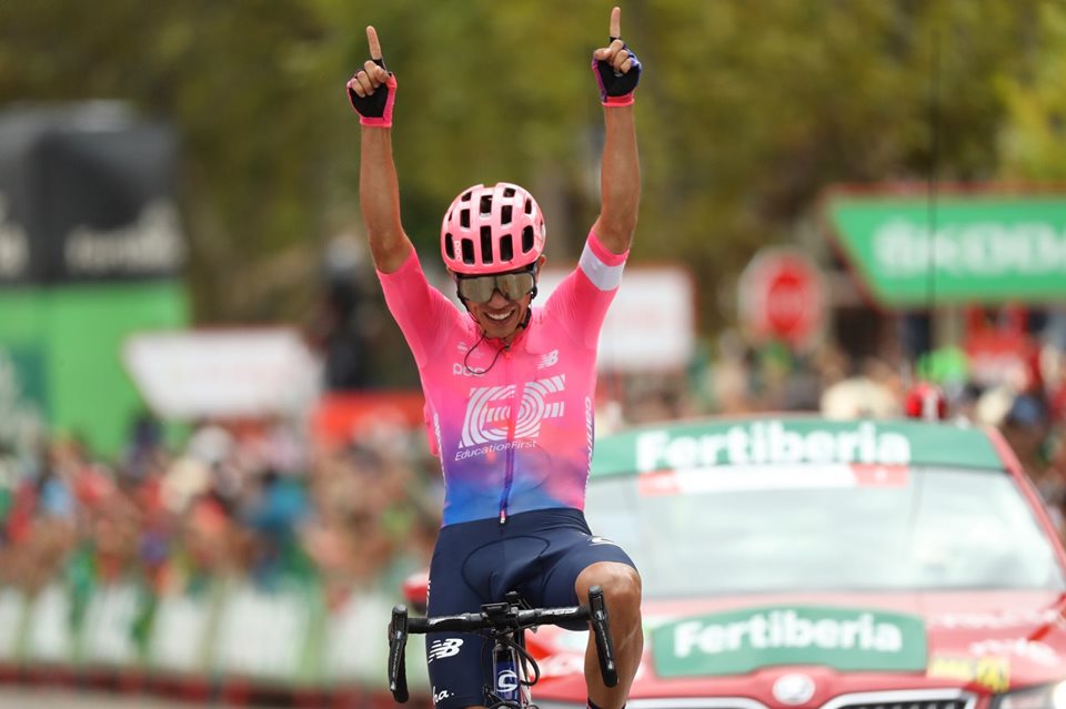Sergio Higuita ha vinto la diciottesima tappa della Vuelta a Espana (foto Unipublic / Photogomez Sport)