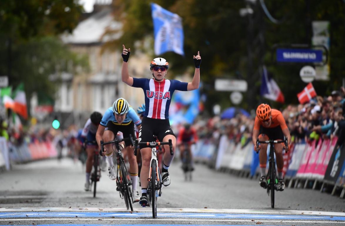 L'americana Megan Jastrab vince il Mondiale Donne Junior 2019 (foto SWpix)