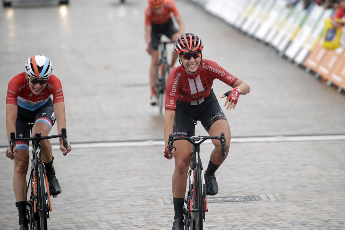Franziska Koch vince la quarta tappa del Boels Ladies Tour (foto Cor Vos)
