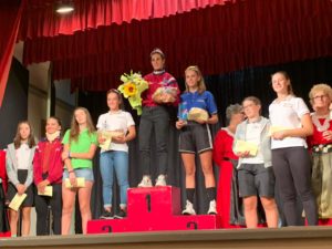 Il podio Donne Allieve del 1° Trofeo Santuario Madonna del Boden
