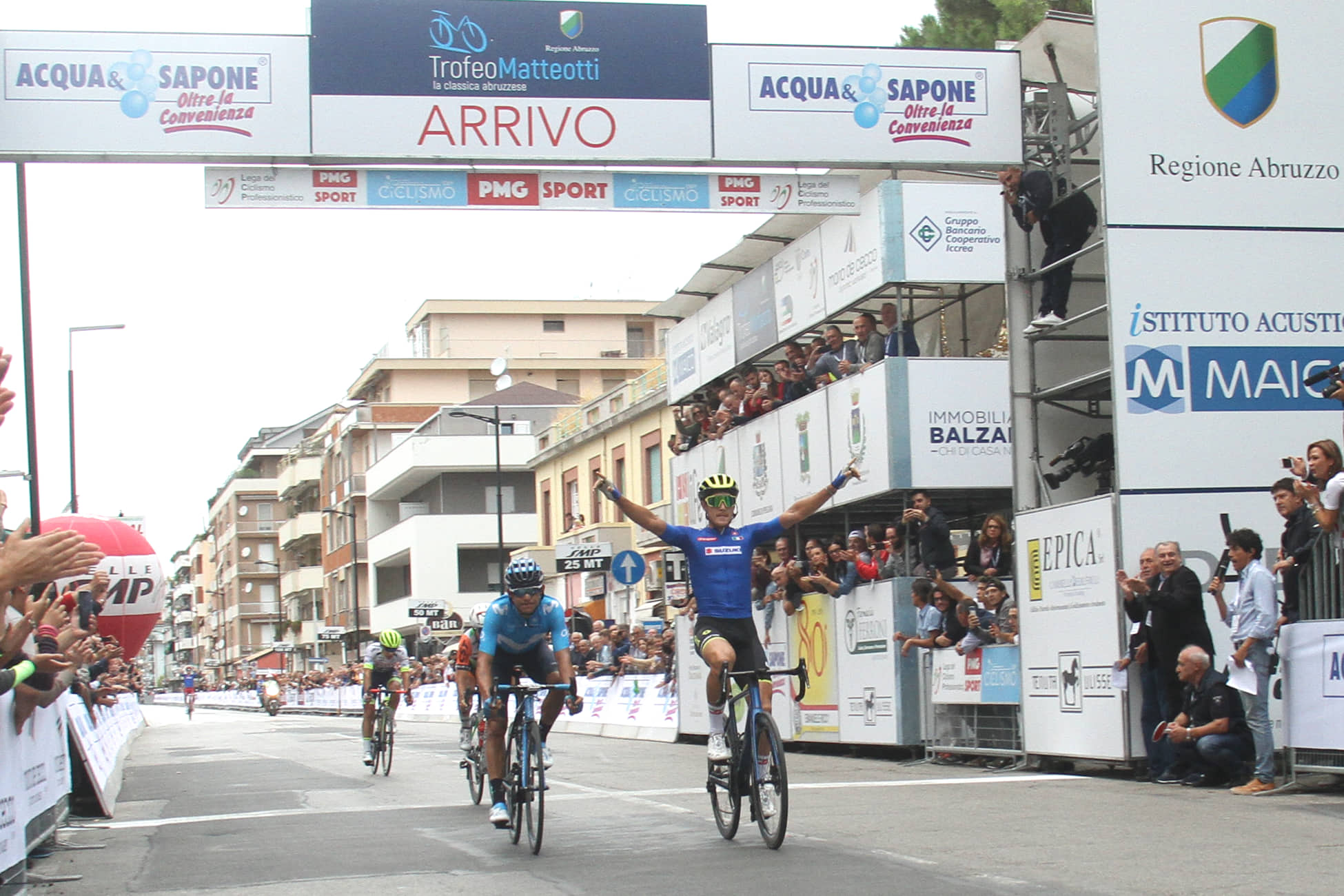 Matteo Trentin vince il Trofeo Matteotti 2019