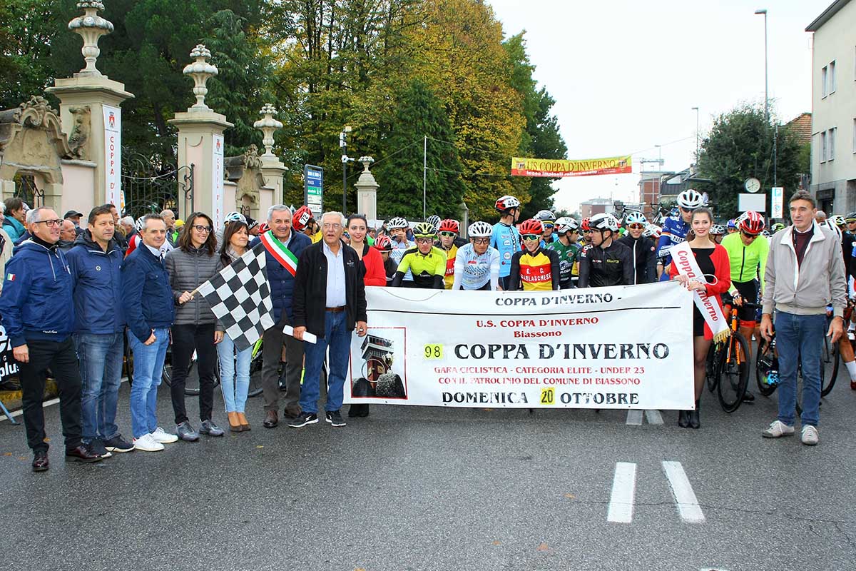 La partenza della Coppa d'Inverno a Biassono (foto Berry)