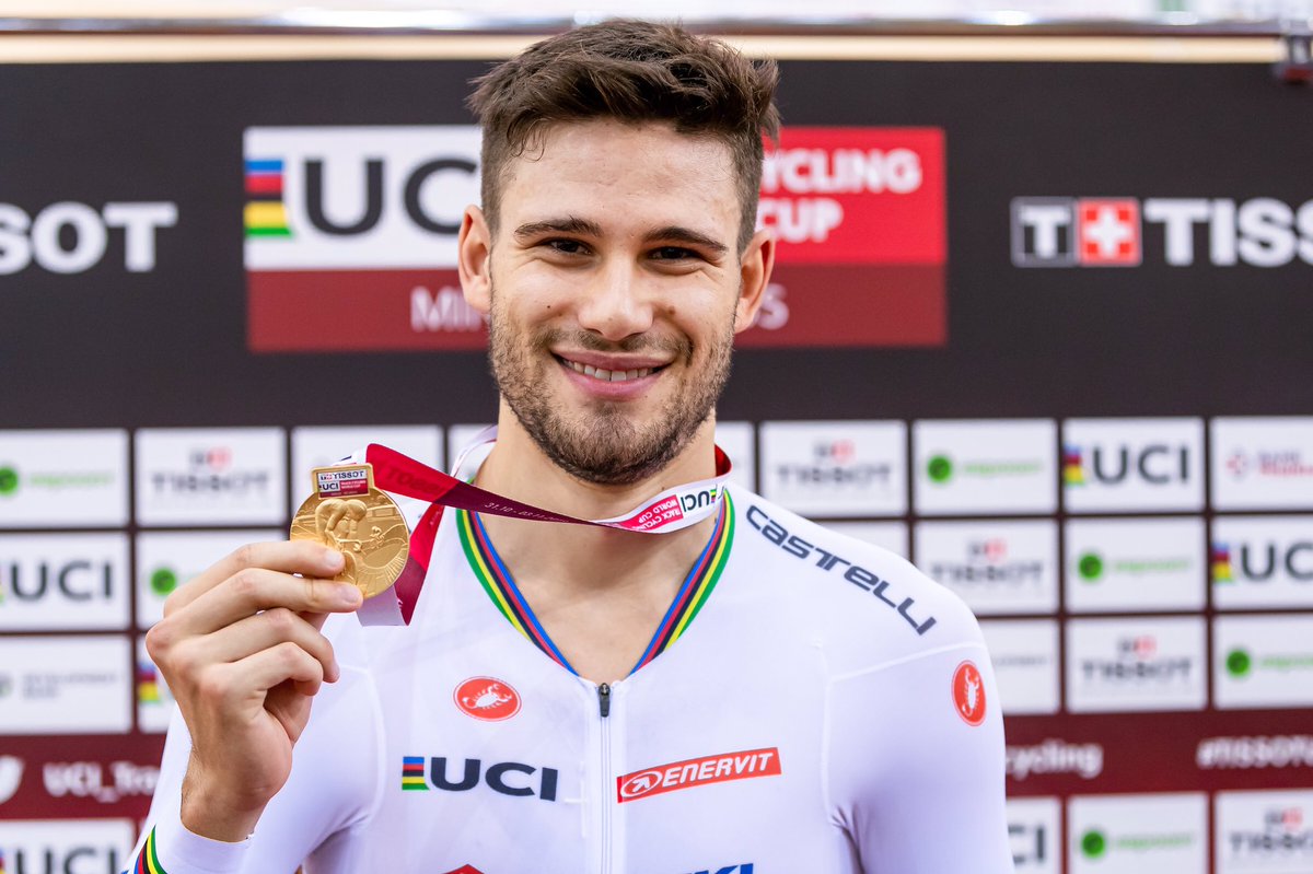 Filippo Ganna vince l'oro con nuovo Record del Mondo nella finale di Coppa del Mondo a Minsk (foto UCI)