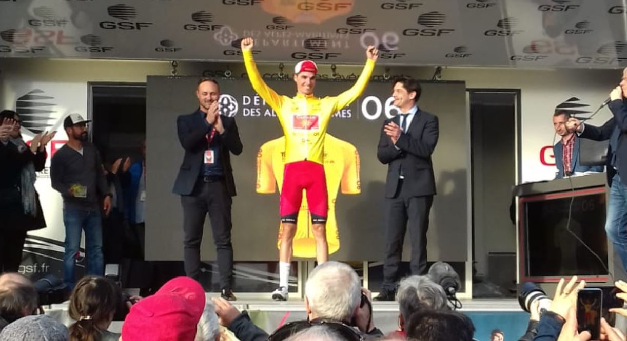 Anthony Perez vince la prima tappa del Tour des Alpes Maritimes et du Var 2020 (foto Team Cofidis/Frédéric Bourdon)