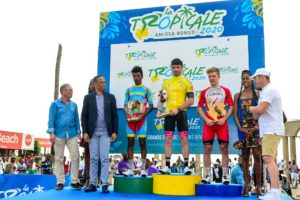 Il podio finale di La Tropicale Amissa Bongo 2020