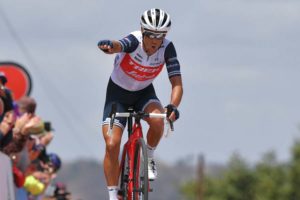 Richie Porte vince la terza tappa del Santos Tour Down Under 2020 (foto Tim de Waele/Getty Images)