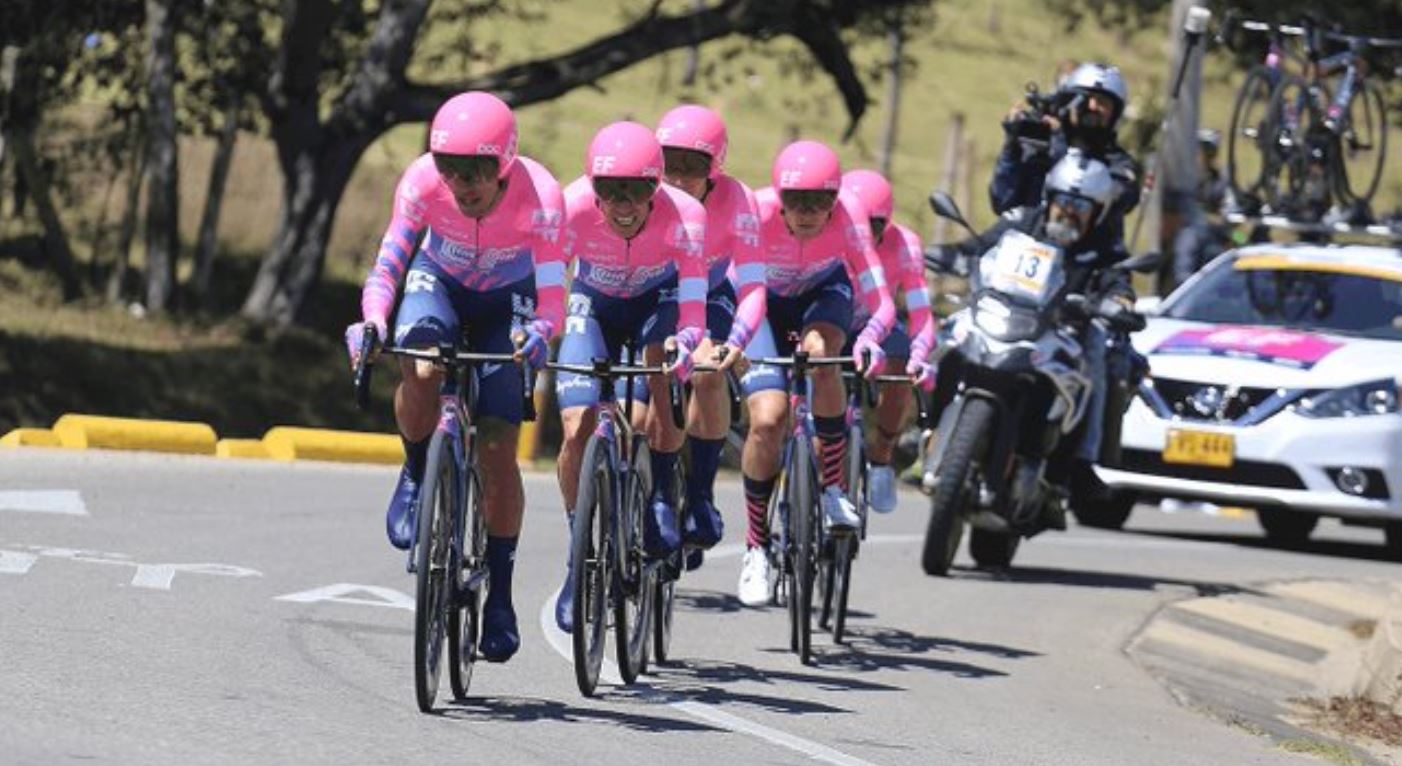 La EF Pro Cycling vince la cronosquadre di apertura del Tour Colombia 2020