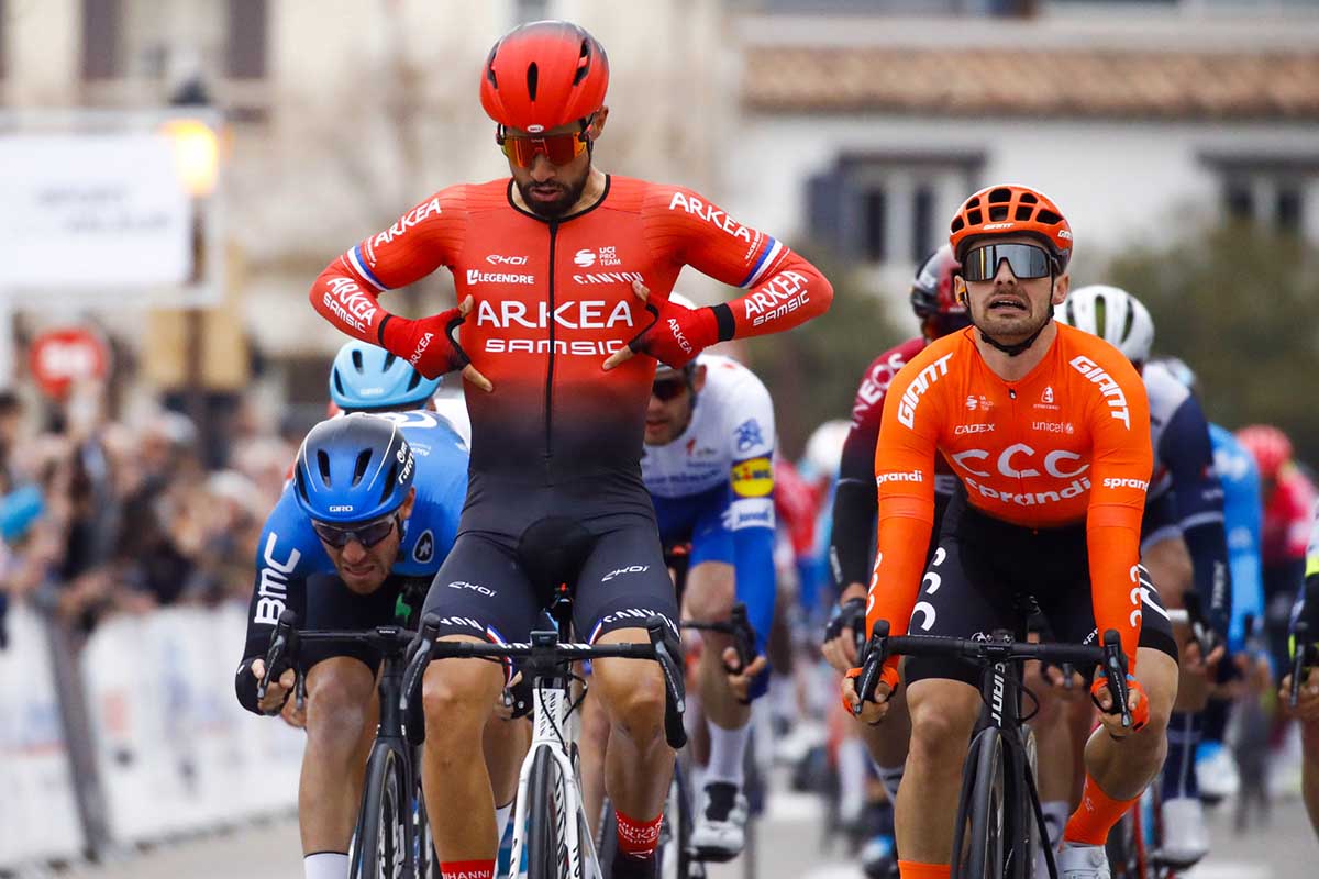 Nacer Bouhanni vince la prima tappa del Tour de la Provence 2020 (foto BettiniPhoto)