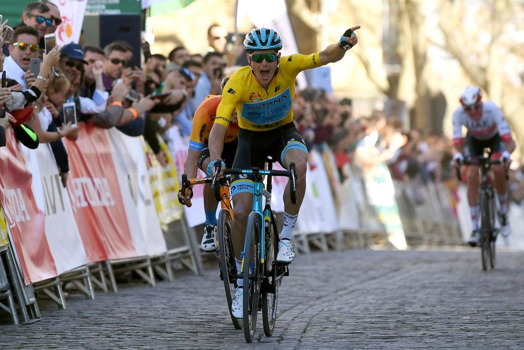 Jakob Fuglsang vince la terza tappa della Vuelta a Andalucia 2020 (foto Getty Sport)