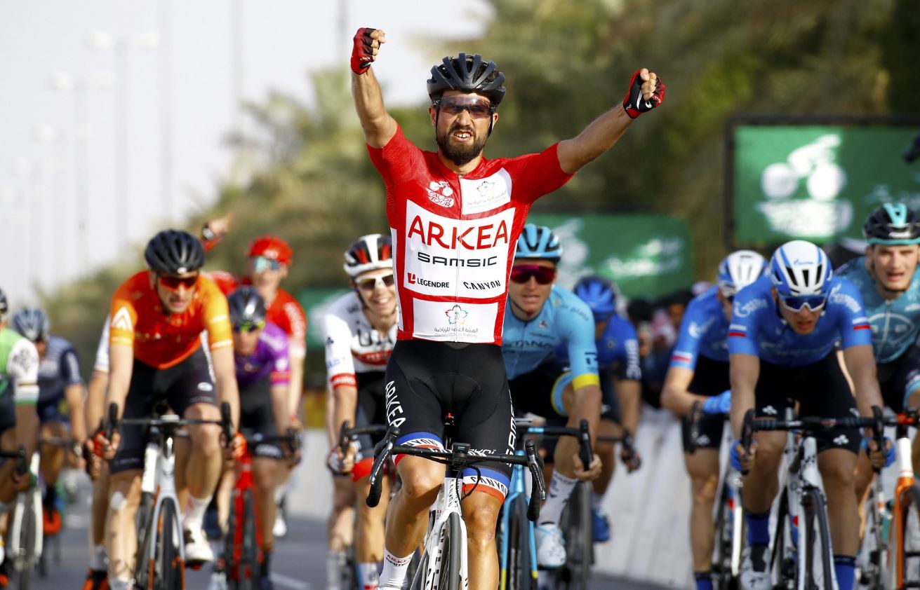 Nacer Bouhanni vince la quarta tappa del Saudi Tour 2020 (foto BettiniPhoto / Team Arkea Samsic)