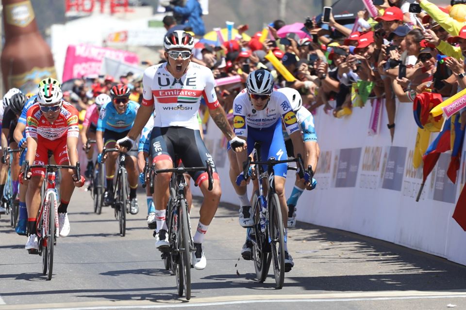 Juan Sebastian Molano vince la seconda tappa del Tour Colombia 2.1