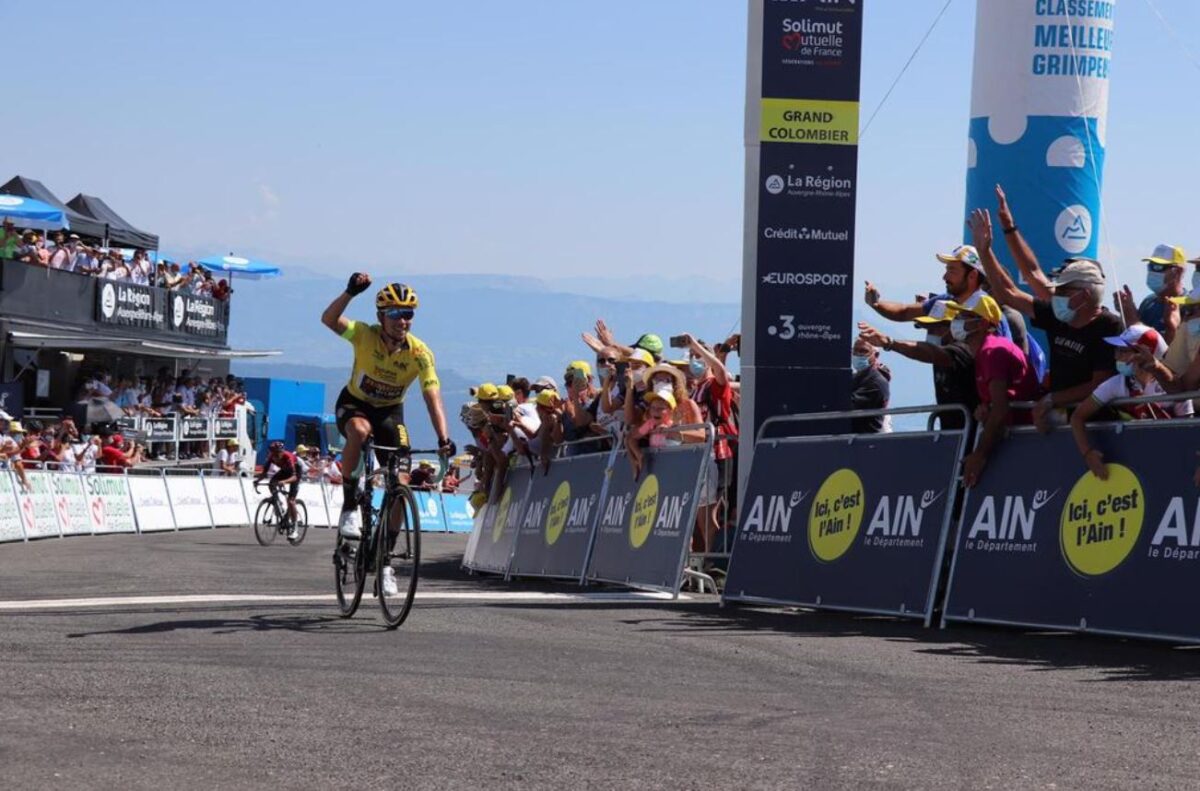 Primoz Roglic vince la terza e ultima tappa del Tour de l'Ain (foto @tourdelain)
