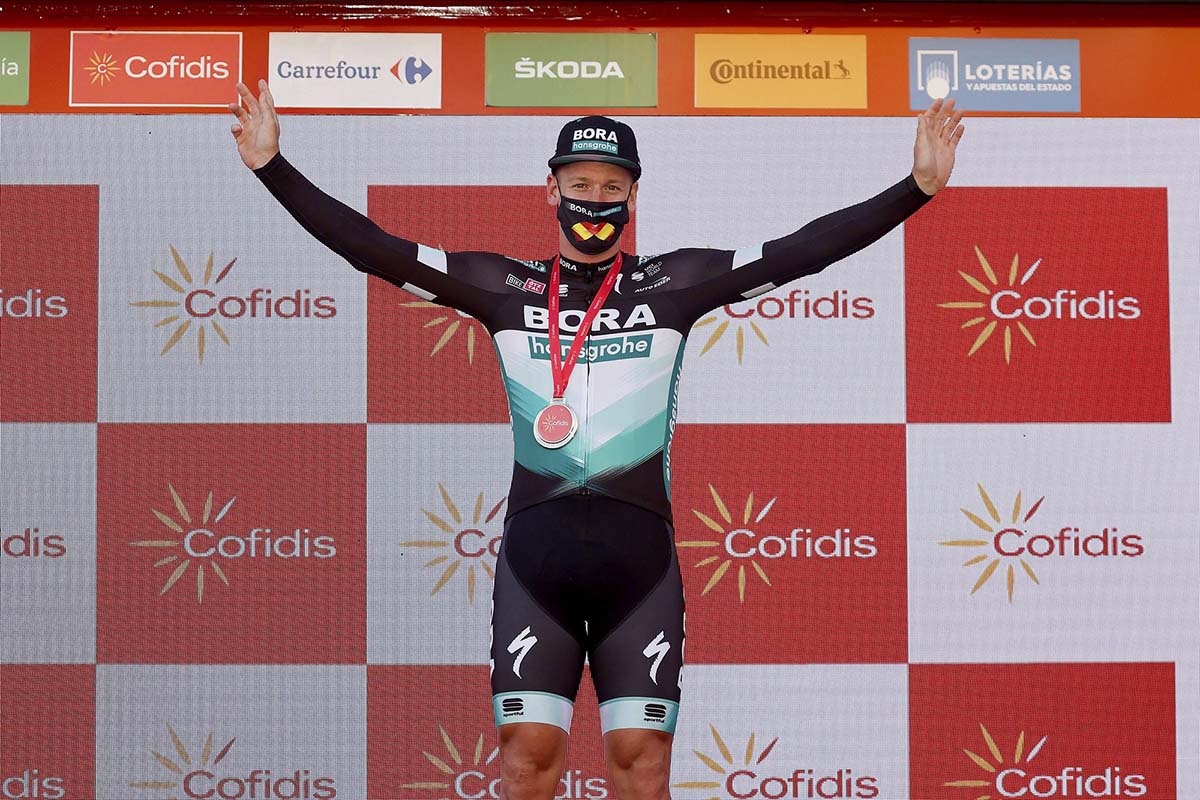 Pascal Ackermann vincitore della nona tappa della Vuelta a Espana 2020 (foto Unipublic / Photo Gomez Sport)