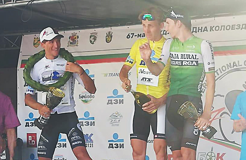 Il podio finale del Tour of Bulgaria 2020 (foto Rodella)