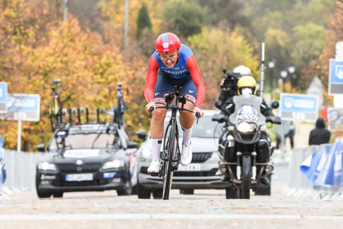 Lisa Brennauer vince la seconda tappa a cronometro della Madrid Challenge by La Vuelta (foto Baixauli Studio)
