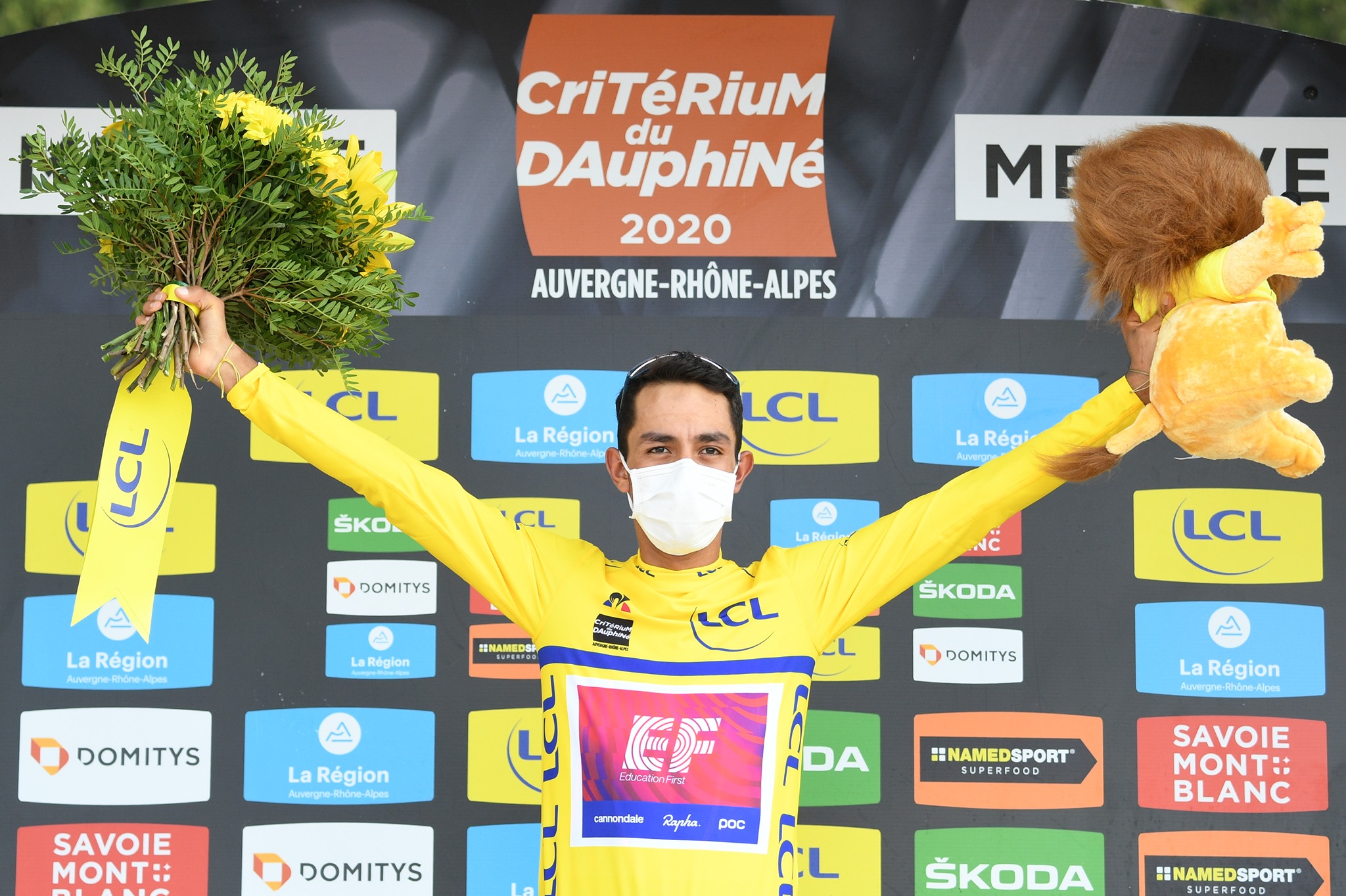 Daniel Martínez vincitore del Critérium du Dauphiné 2020 (foto A.S.O. / Alex Broadway)