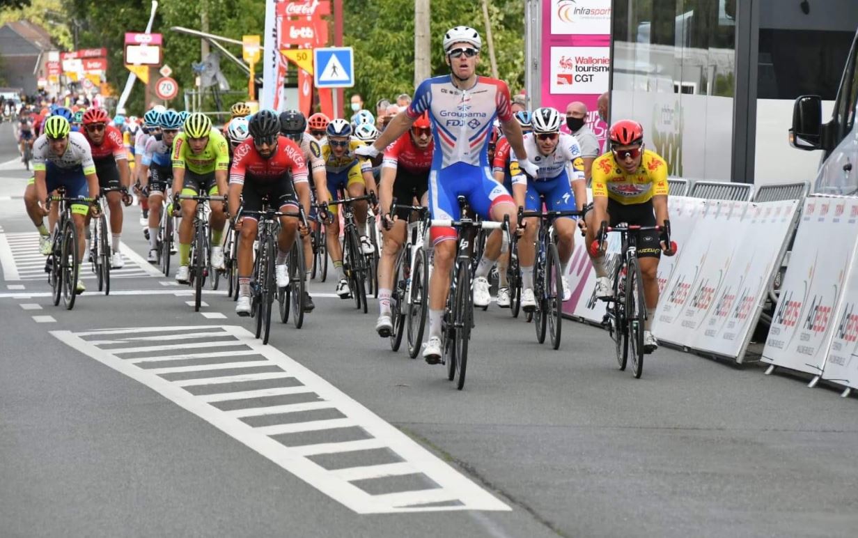 Arnaud Démare vince la seconda tappa del Tour de Wallonie 2020 (foto @TourDeWallonie)