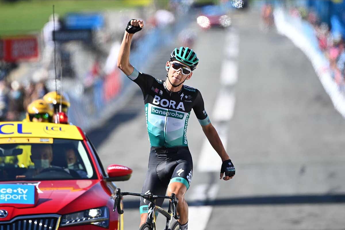 Lennard Kamna vince la quarta tappa del Criterium du Dauphine (foto BettiniPhoto)