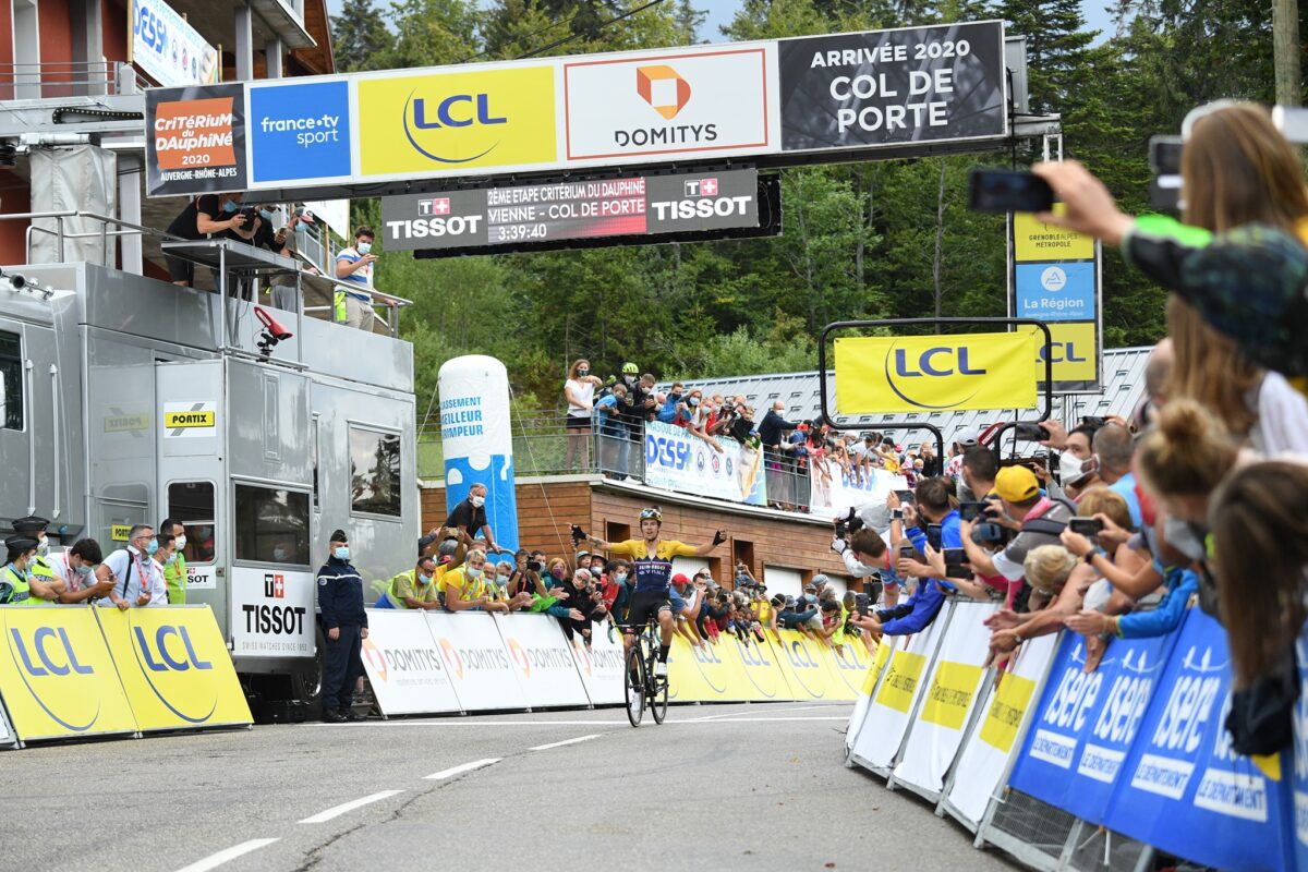 Primoz Roglic vince la seconda tappa del Critérium du Dauphiné (foto A.S.O. / Alex Broadway)