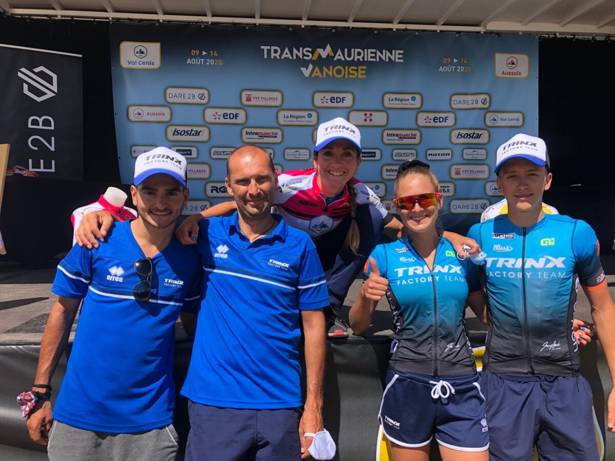 Festa della Trinx Factory Racing nella tappa finale della Transmaurienne Vanoise
