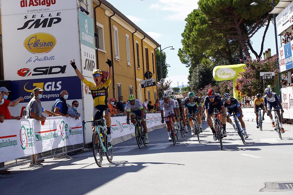 Olav Kooij vince la prima semitappa della Settimana Internazionale Coppi e Bartali 2020 (foto BettiniPhoto)
