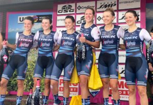La Trek-Segafredo vince la cronosquadre di apertura del Giro Rosa 2020