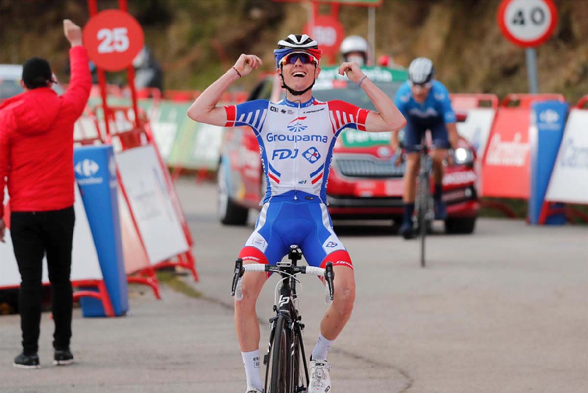 David Gaudu vince la tappa 11 della Vuelta a Espana 2020 (foto Unipublic / Photogomez Sport)