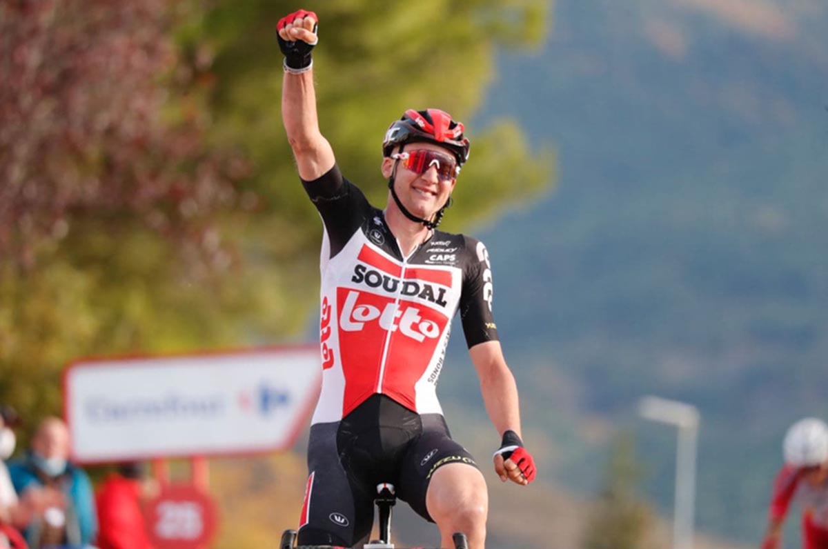 Tim Wellens vince la quinta tappa della Vuelta a Espana 2020 (foto Unipublic - Photogomez Sport)