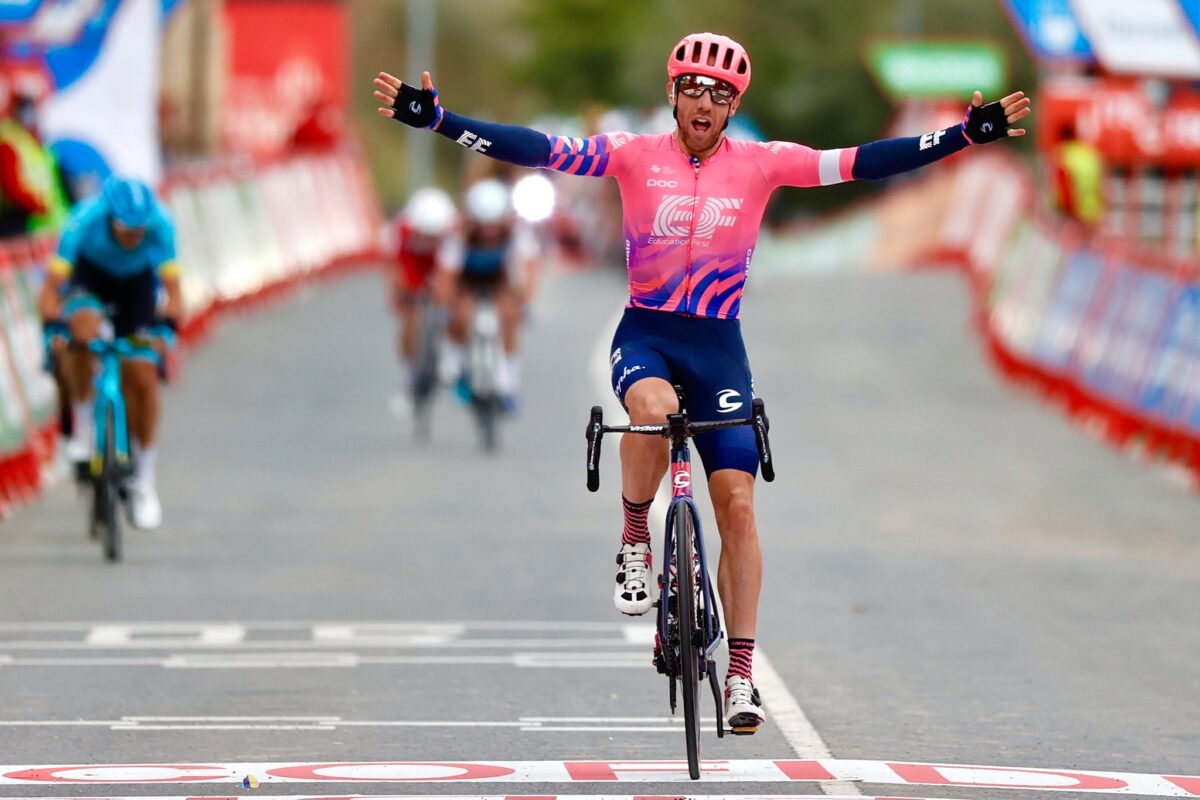 Michael Woods vince la settima tappa della Vuelta a Espana 2020 (foto Photo Gomez Sport)