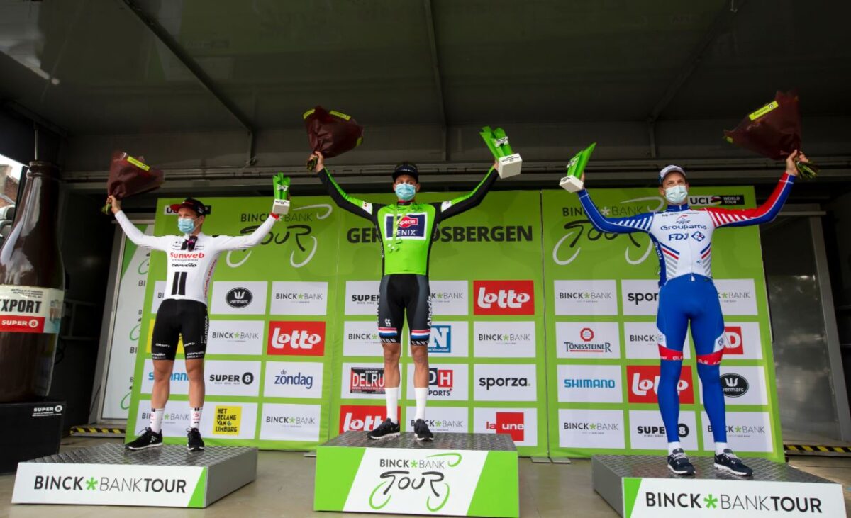 Il podio finale del BinckBank Tour