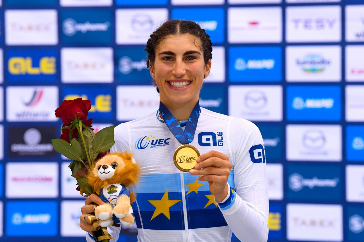 Elisa Balsamo campionessa europea Omnium Donne Elite a Plovdiv (foto BettiniPhoto)