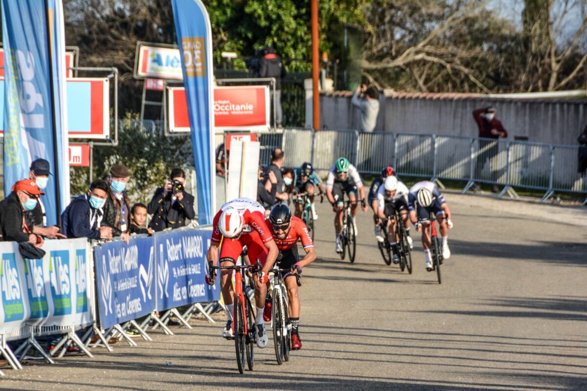 Christophe Laporte vince la prima tappa dell'Étoile de Bessèges (foto Elen Rius-Team Arkéa Samsic)